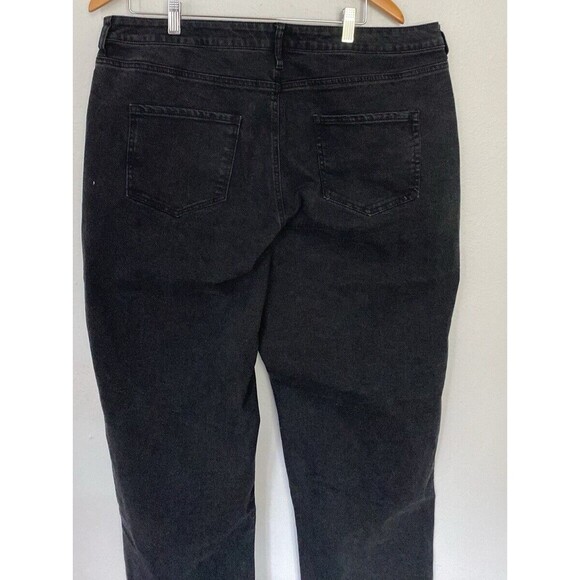 Fashion SuperNova Jean Womens 20 Side‎ Split Black Y2K Denim Straight Leg - Picture 6 of 13